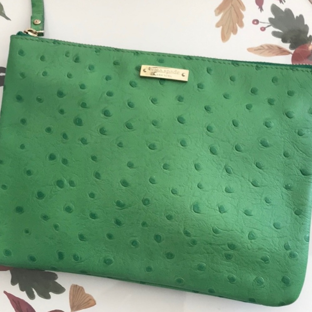 Kate Spade Green clutch - Picture 2 of 5